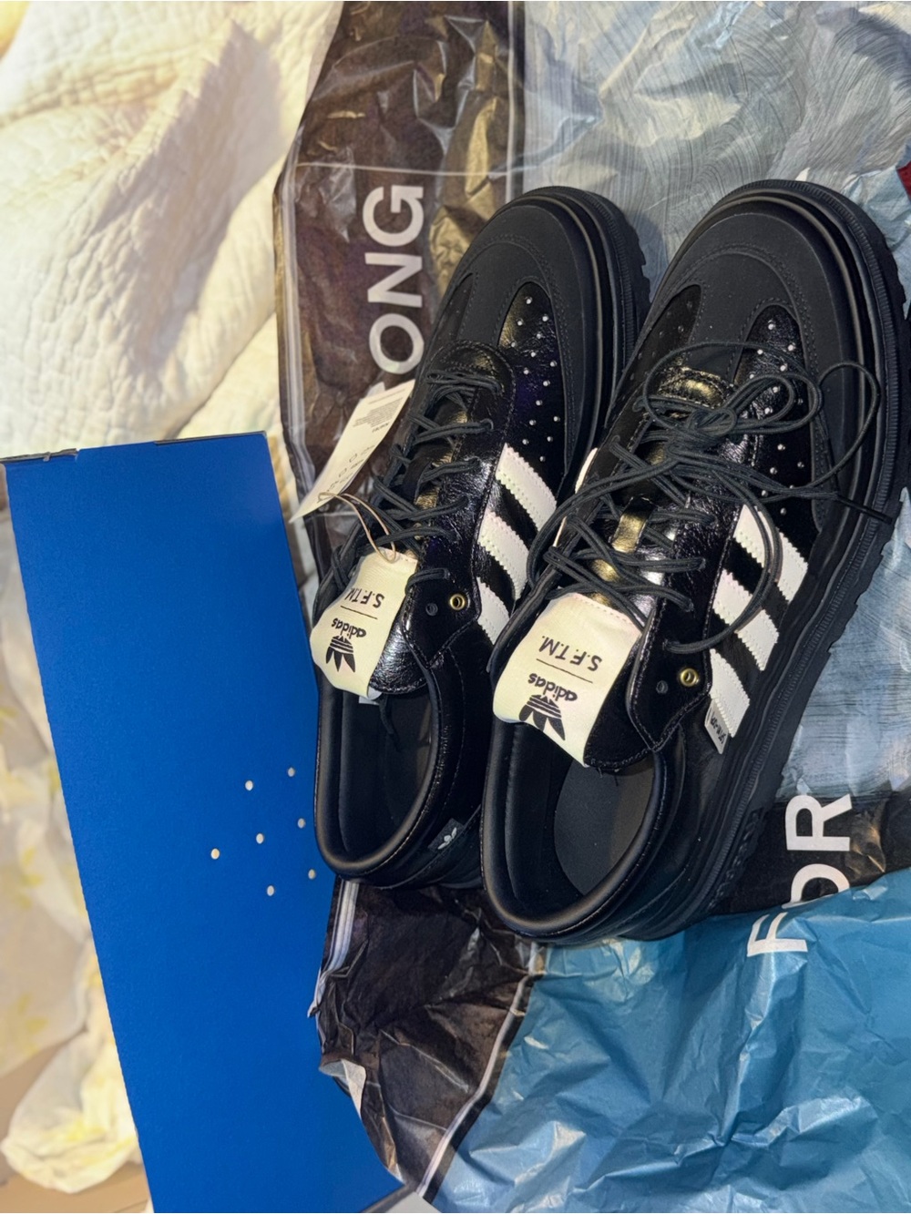 Adidas Samba LX Freizeit (Black, Off White) men’s 10.5 “Song For The Mute” Rare - Picture 6 of 7